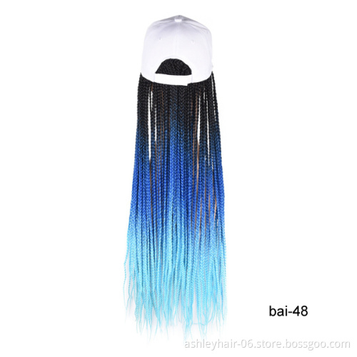 Julianna Hair Synthetics Ready To Ship Stock Custom Hat Wig Wholesale Braids Quality Baseball Cap Wigs